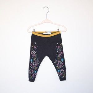 Zara Baby Legging w Flower Design sz 9/12 mos.